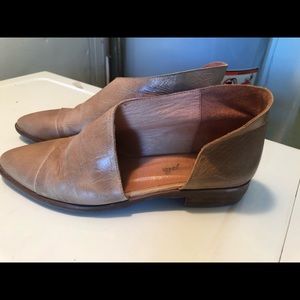 Size8.5 Free People leather open boot,